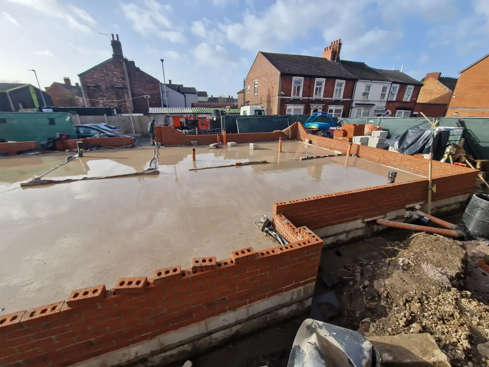 Residential development groundworks