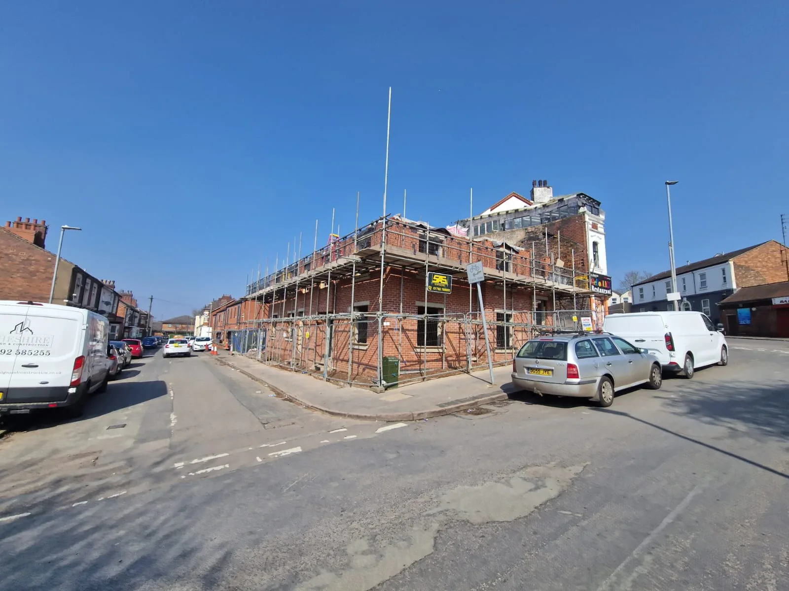 Residential development construction site