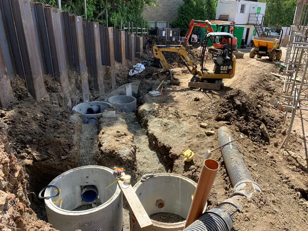 Drainage installation